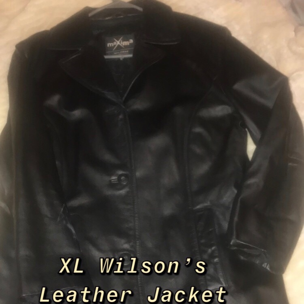 Leather blazer